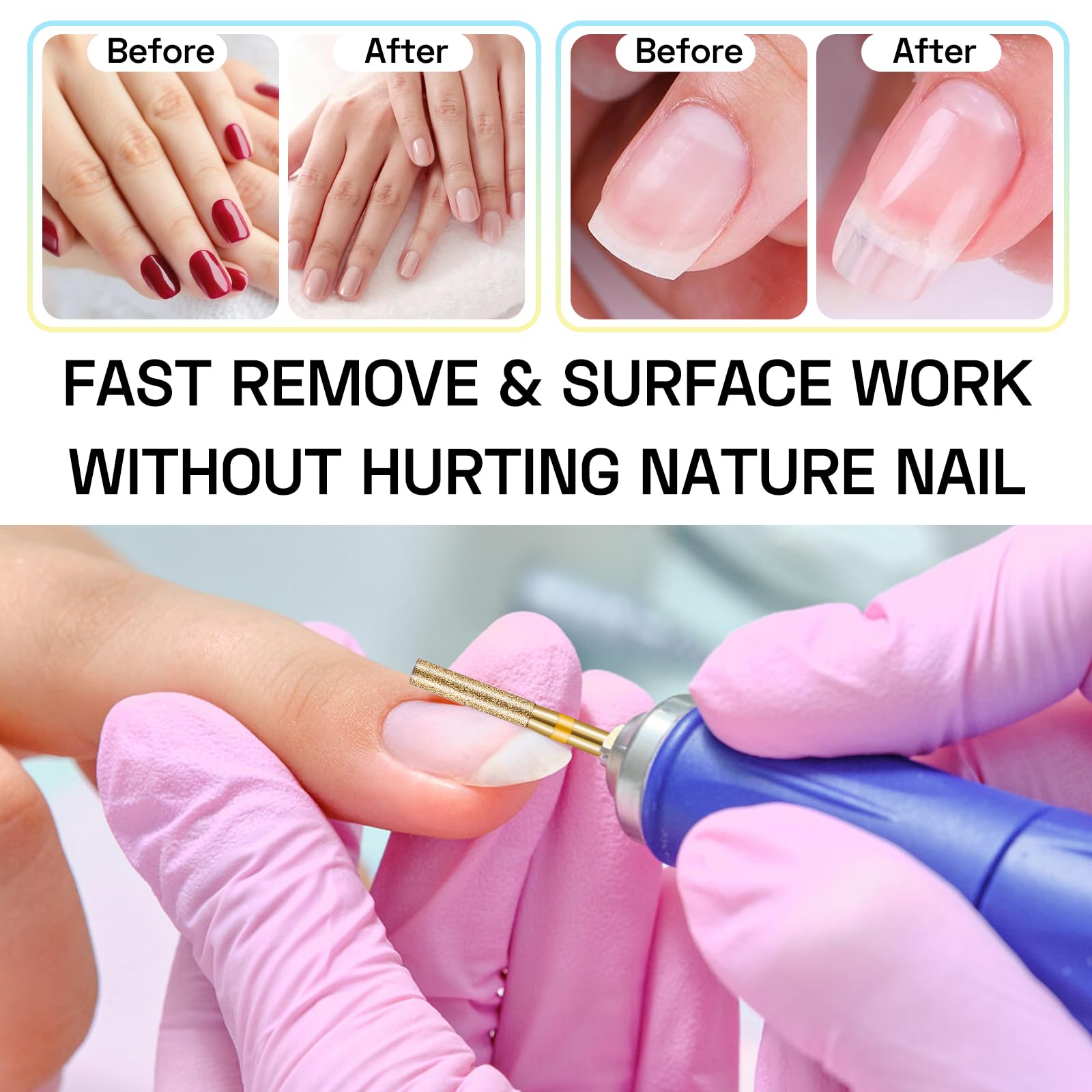 Depvko needle bit extra fine grit reaches hard-to-reach cuticles