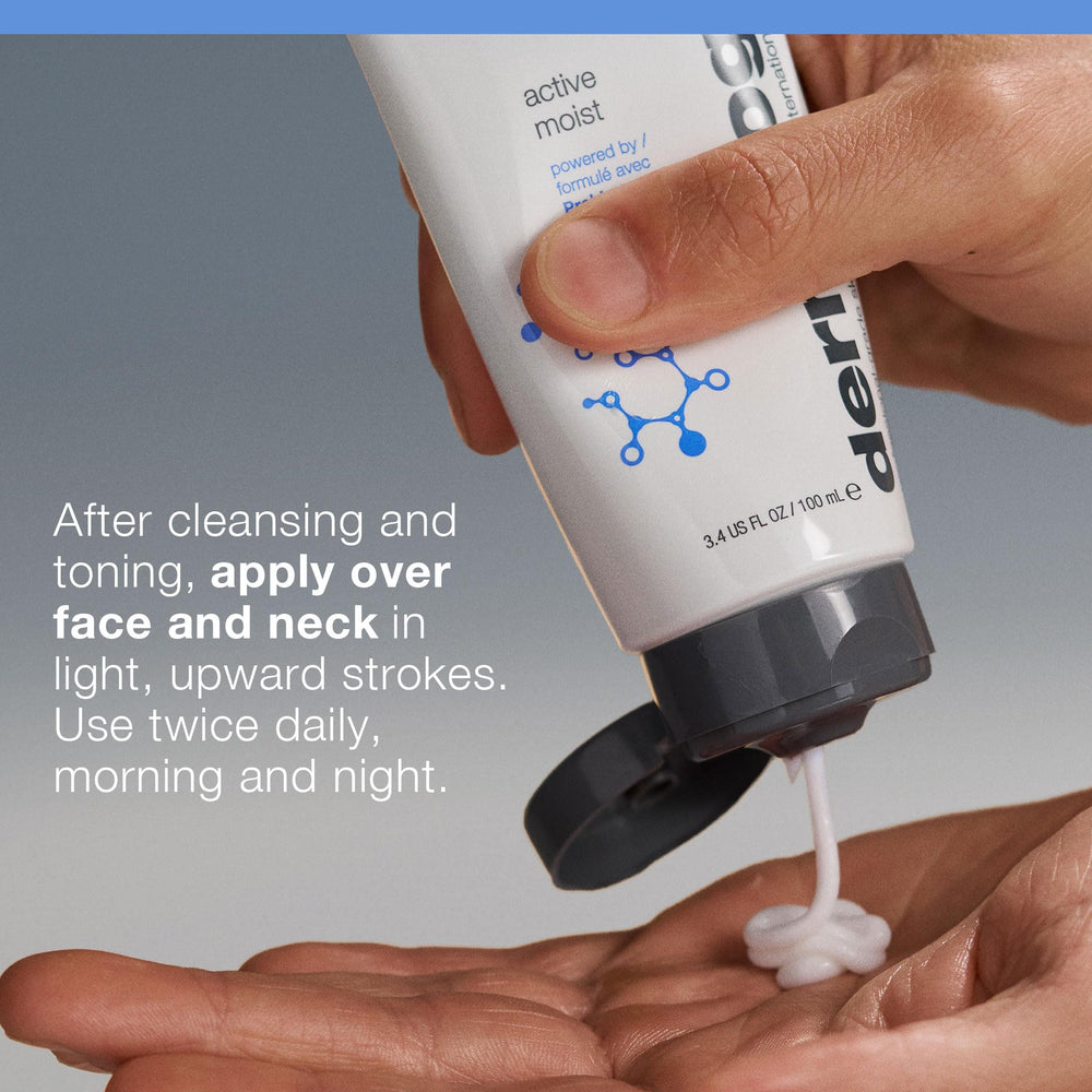 Dermalogica Active Moist lightweight formula shown in close-up view