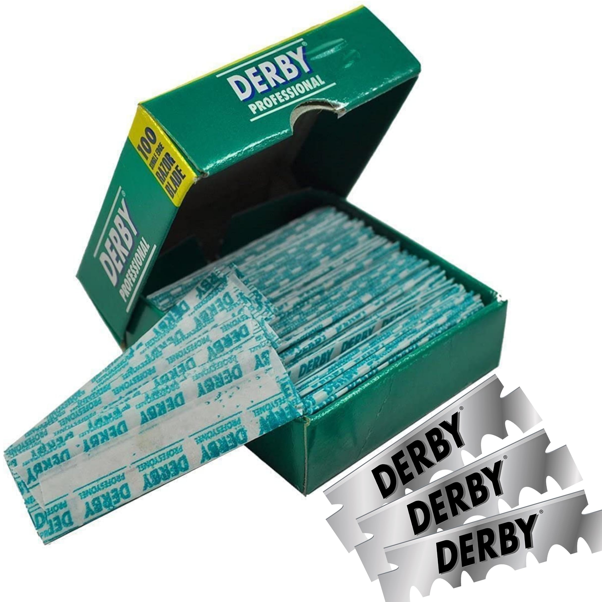 Derby bulk box on counter ready for grooming sessions.