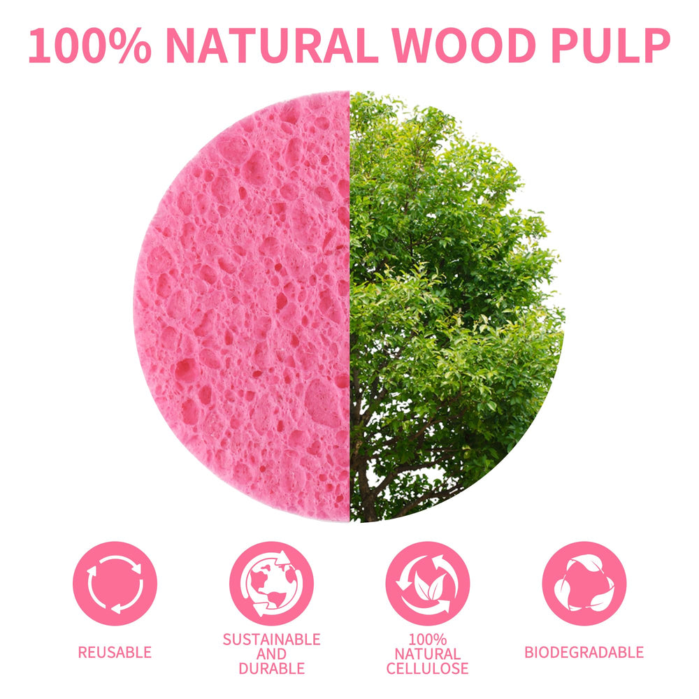 Derloyo hydrated diameter 2-9 inch sponges for comfortable cleansing