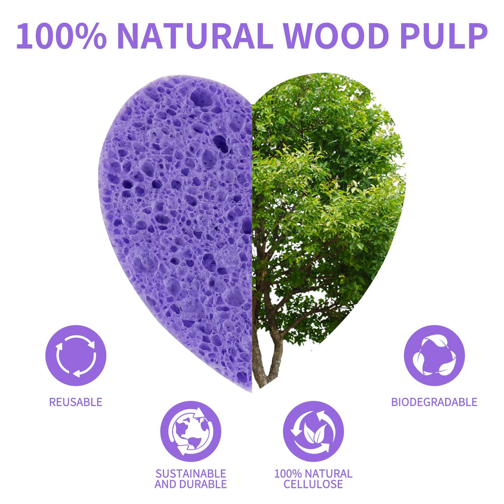 Derloyo natural cellulose material emphasizes eco-friendly cleansing tools