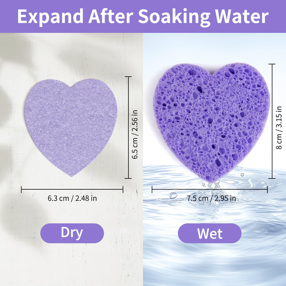 Derloyo sponges absorb water and expand for effortless use