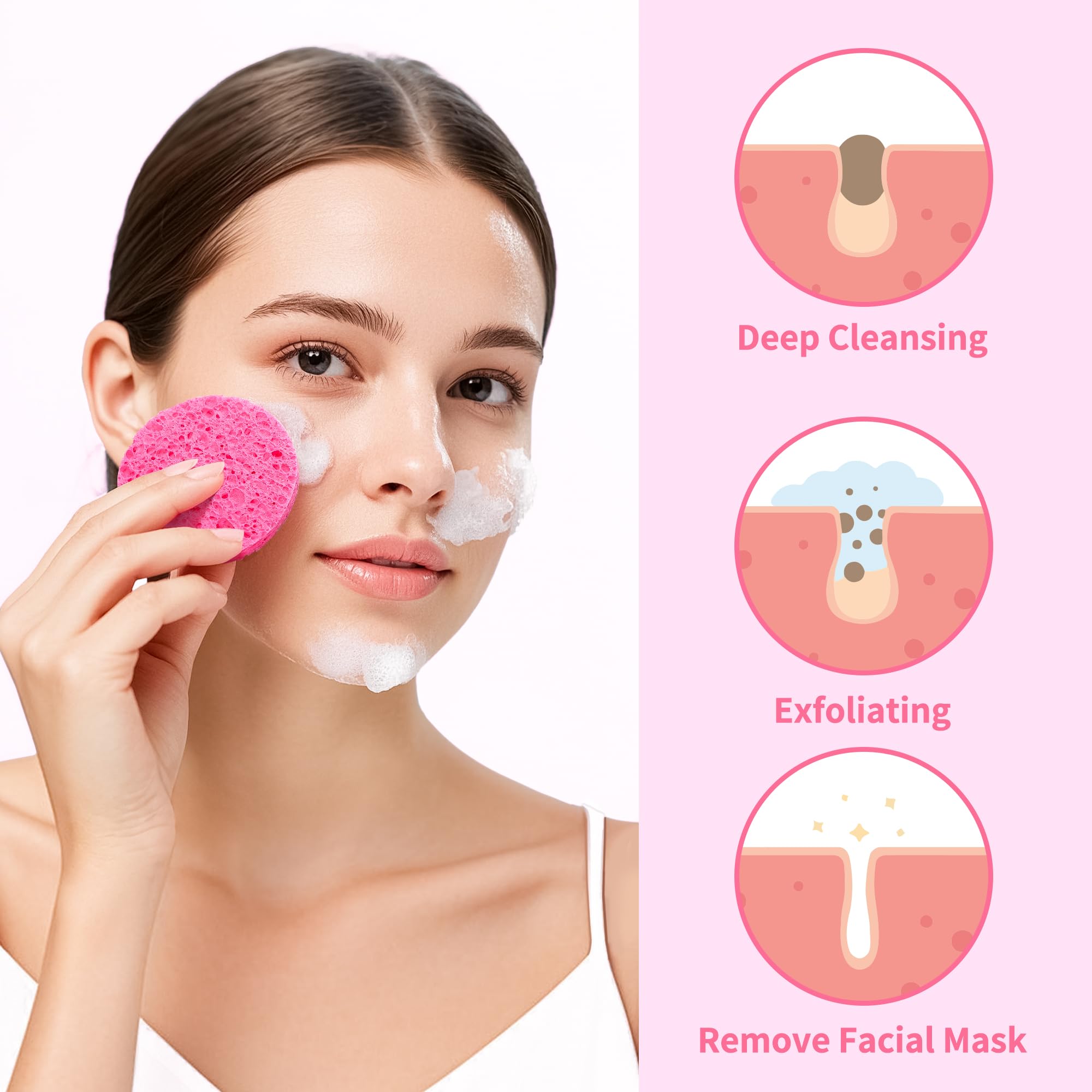 Derloyo travel friendly sponges portable for on the go skincare