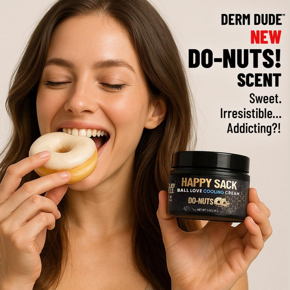 Derm Dude soothing blend of aloe, cucumber, and chamomile for comfortable skin