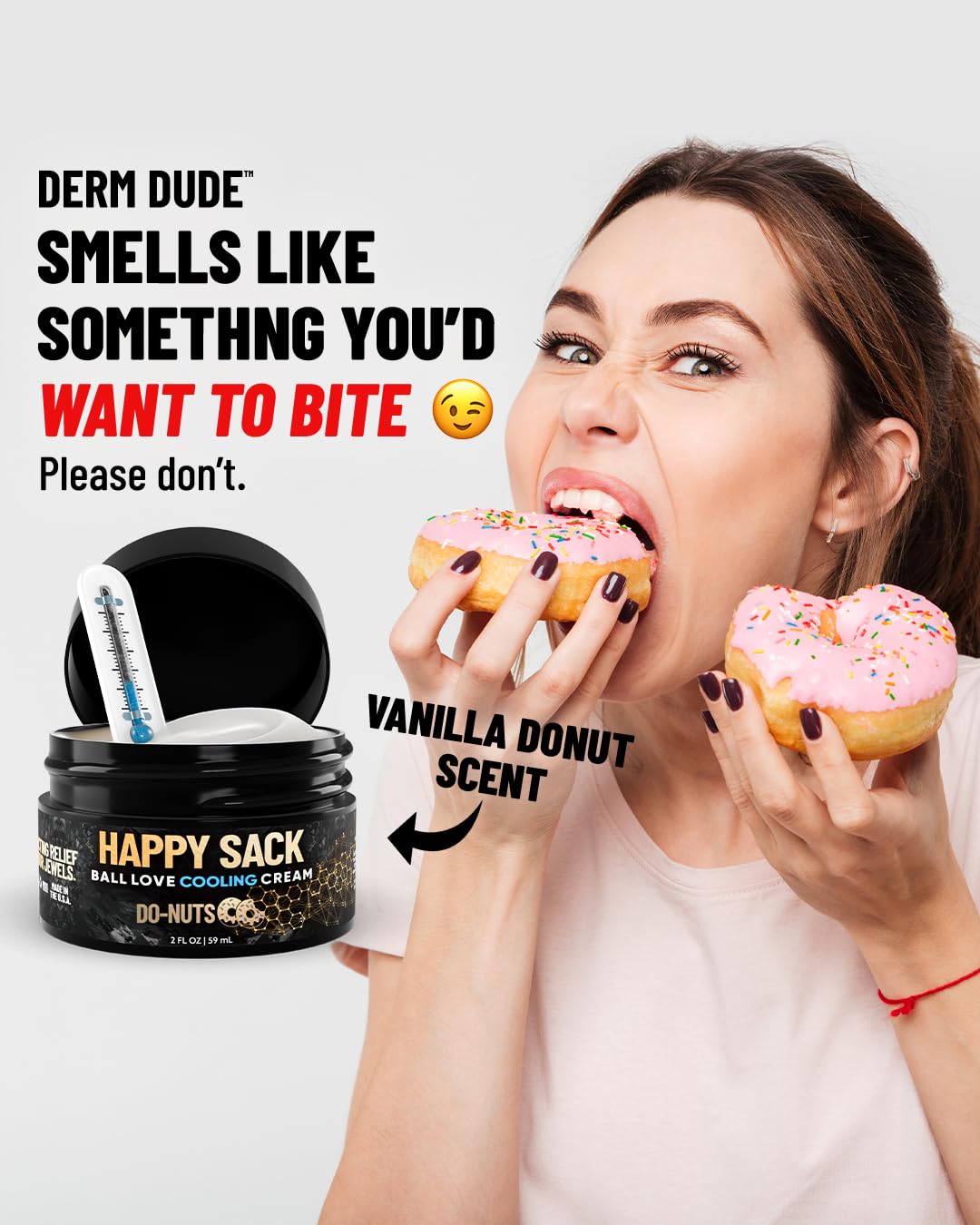 Derm Dude fast-absorbing cooling cream delivers instant relief against friction