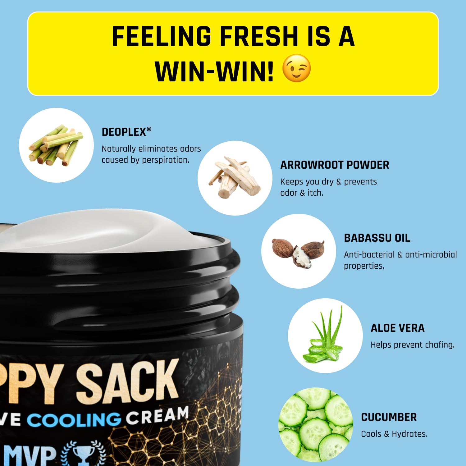 Derm Dude Happy Sack application-to-hands shows direct coverage for dry, comfortable skin.