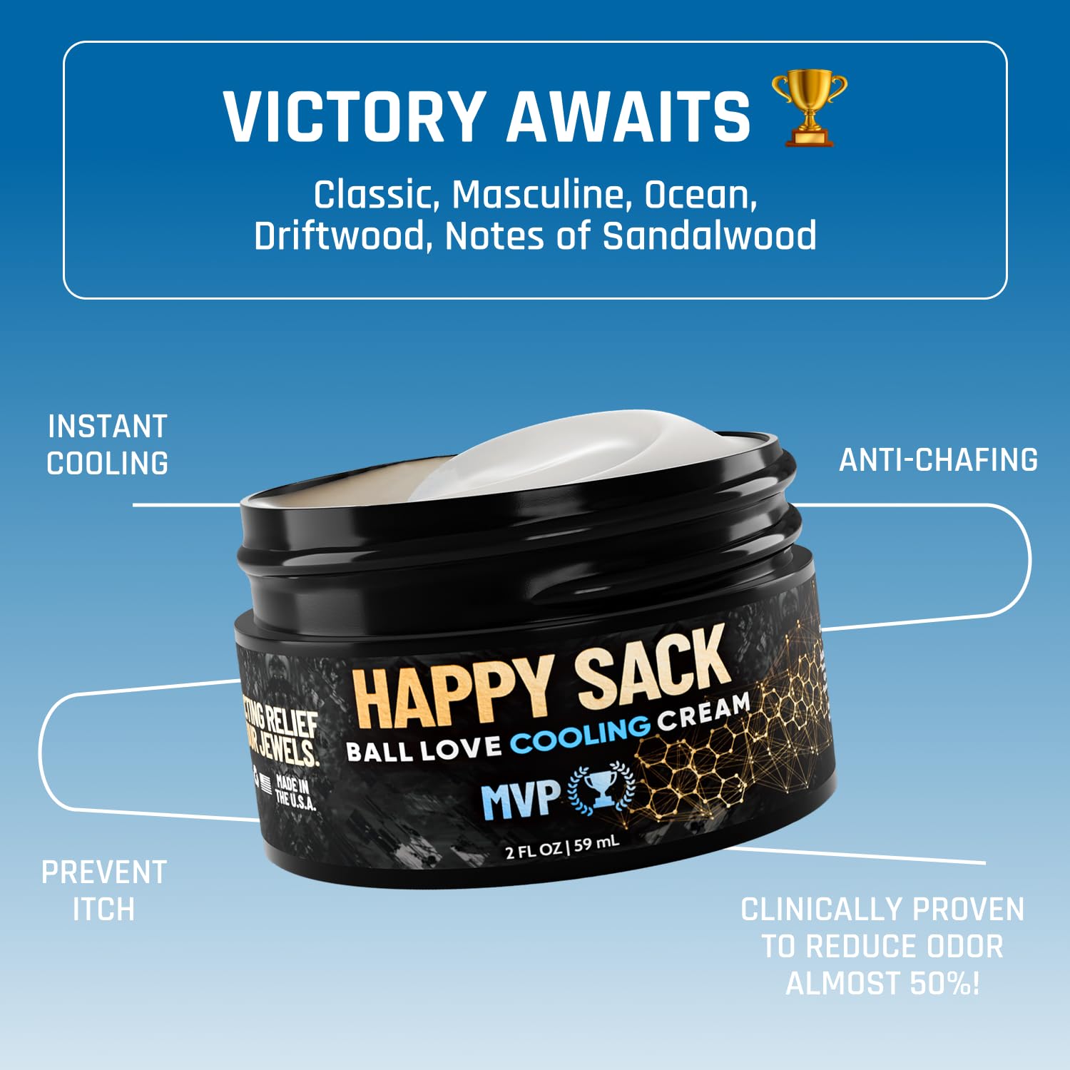 Derm Dude Happy Sack cream-dispense demonstrates quick, even application and fast-absorbing texture.