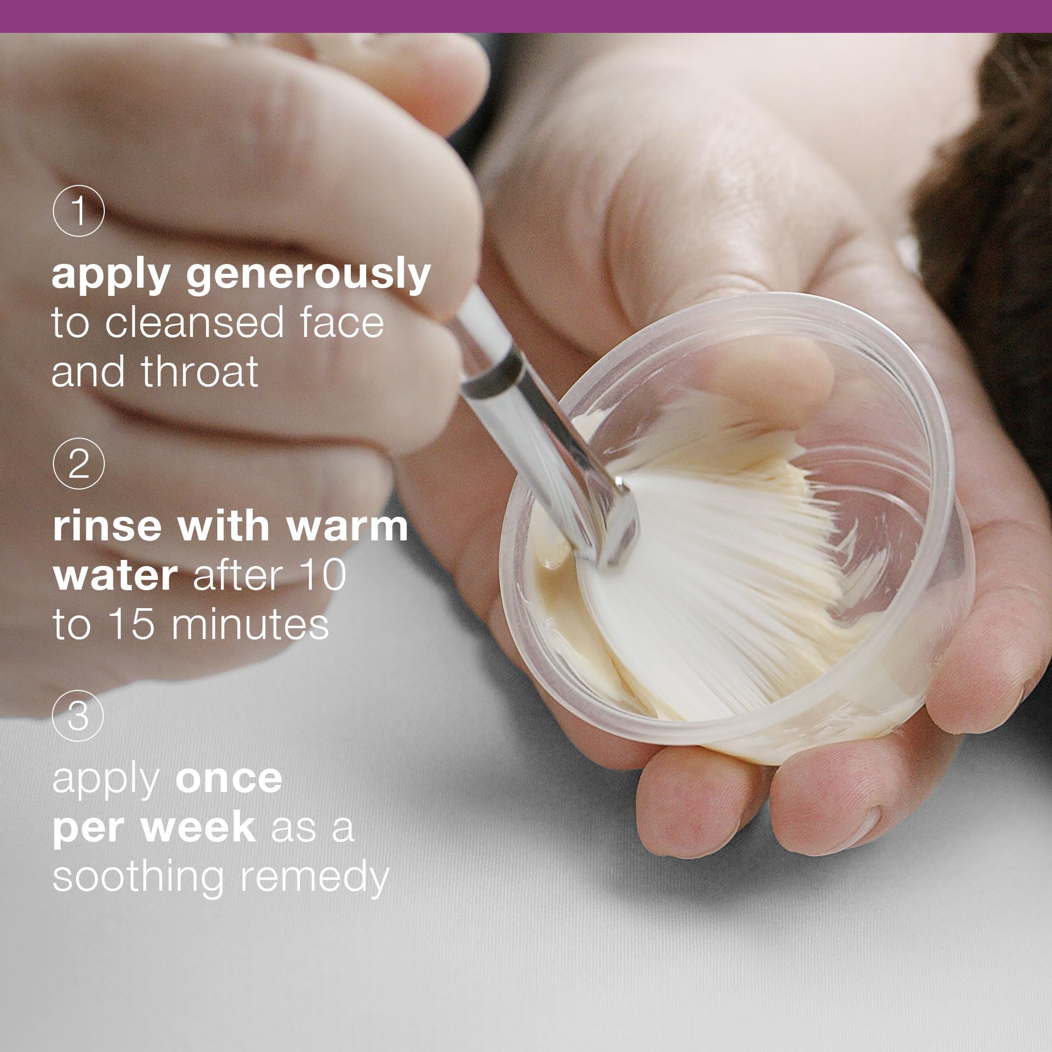 Dermalogica Multivitamin Power Recovery Masque spa-scene conveys pampering and weekly rejuvenation.