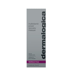 Mask spread on face demonstrates hydrating application for the Dermalogica masque.