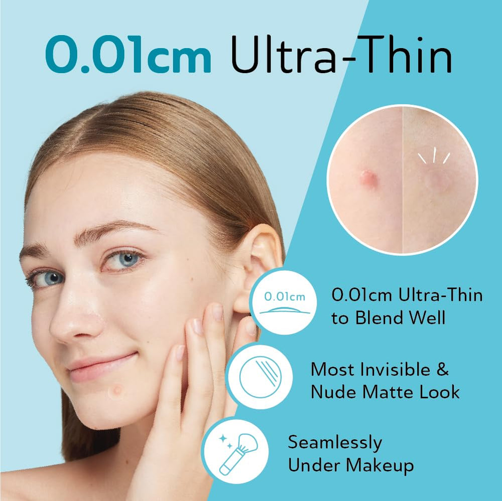 DERMA ANGEL active acne patches on skin suitable for daytime wear