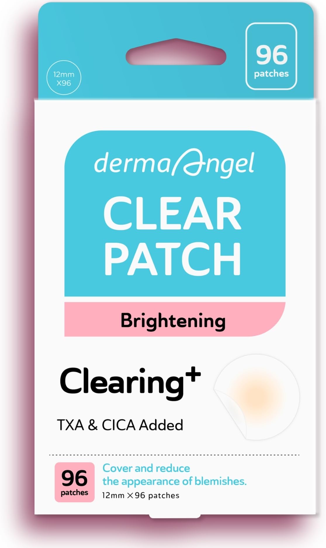 DERMA ANGEL dark spot patches pack front for discreet daytime acne care