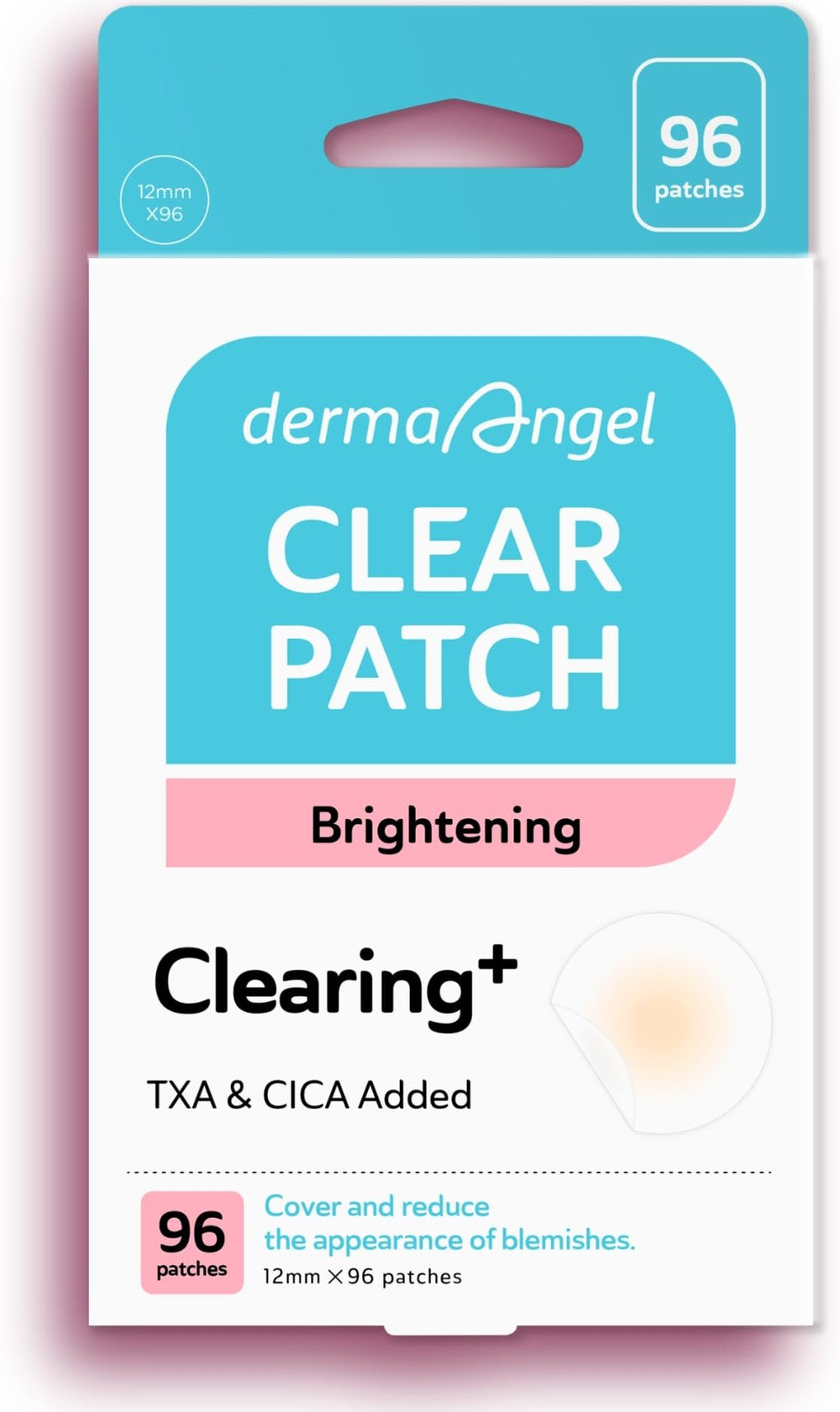 DERMA ANGEL dark spot patches pack front for discreet daytime acne care