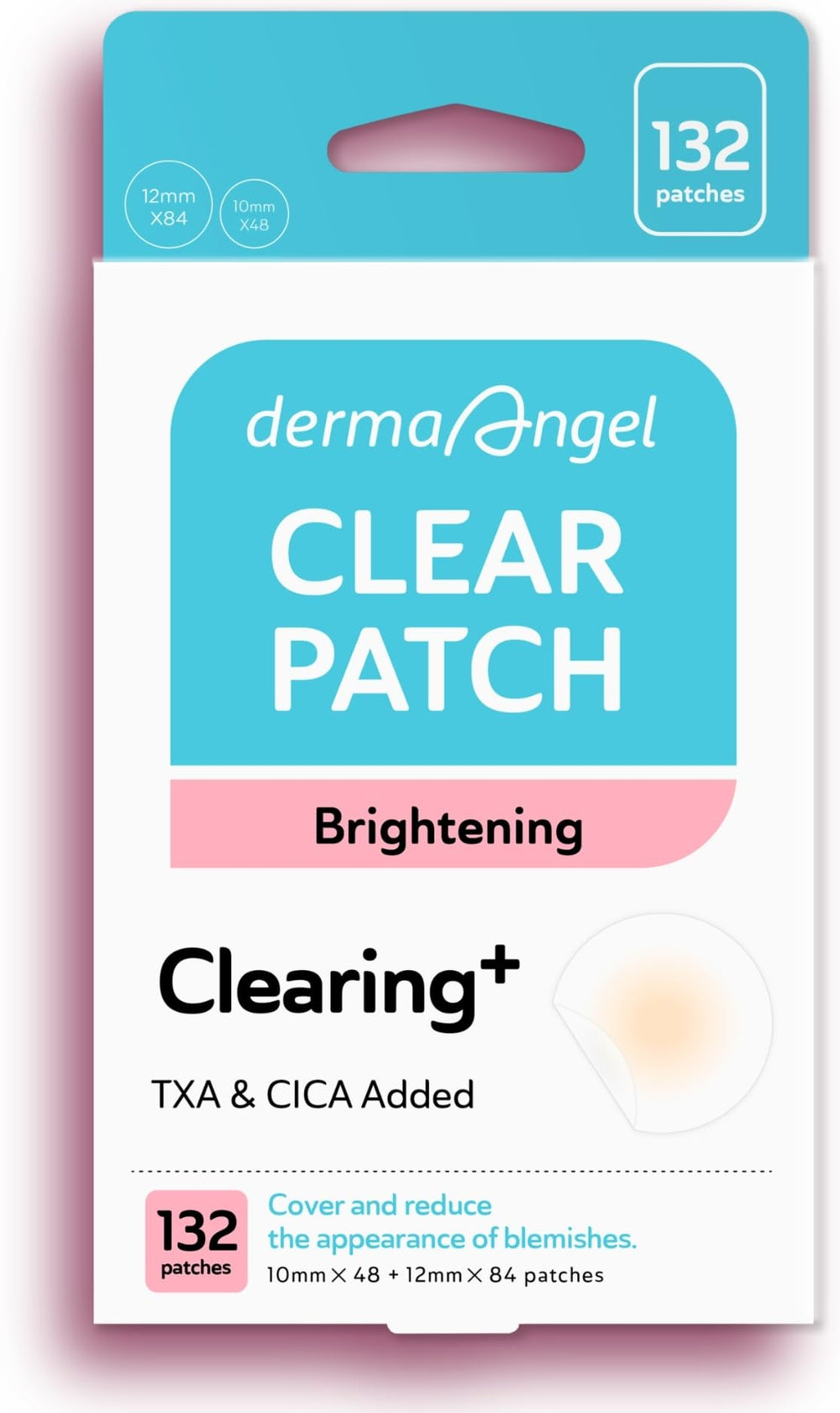 DERMA ANGEL packaging shows discreet post-acne care for easy storage.