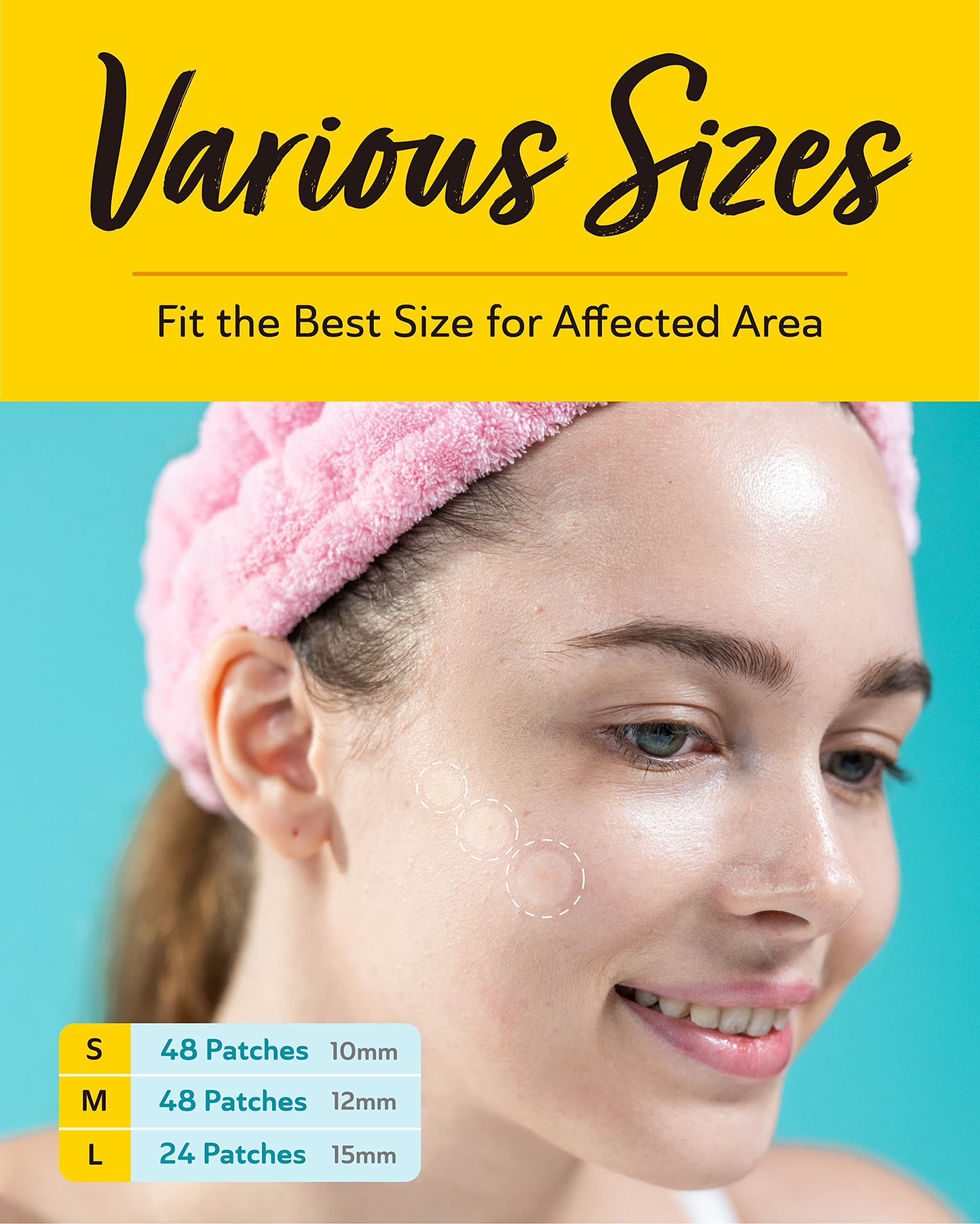 DERMA ANGEL daytime 10mm patch applied under makeup for discreet wear