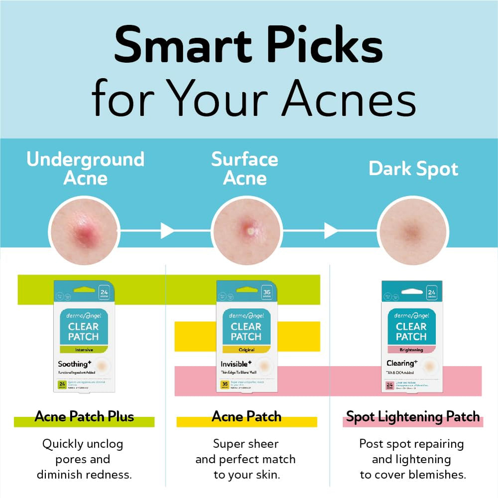 DERMA ANGEL three-sizes care-set supports all-day, day-and-night acne care