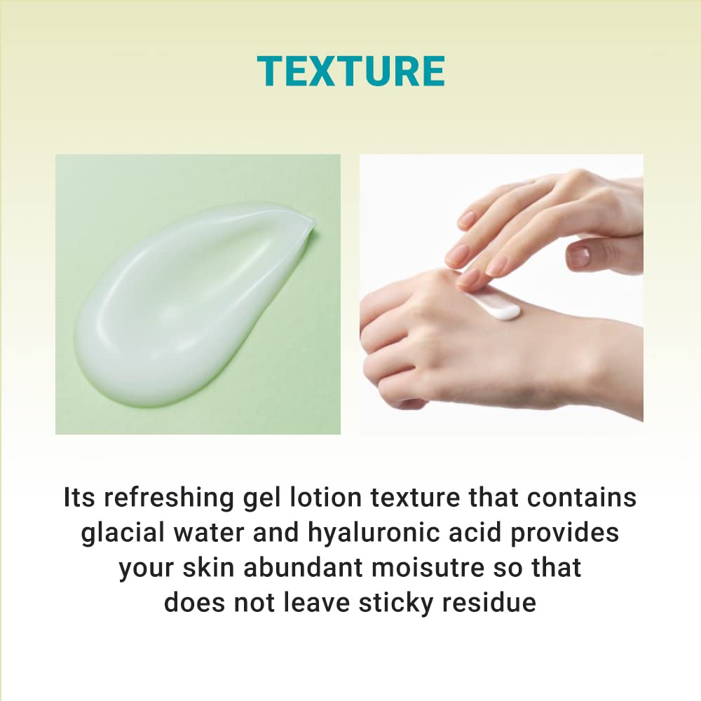 Derma B Glacial Water and Hyaluronic Acid hydration panel promoting cooling, non-sticky refreshment.