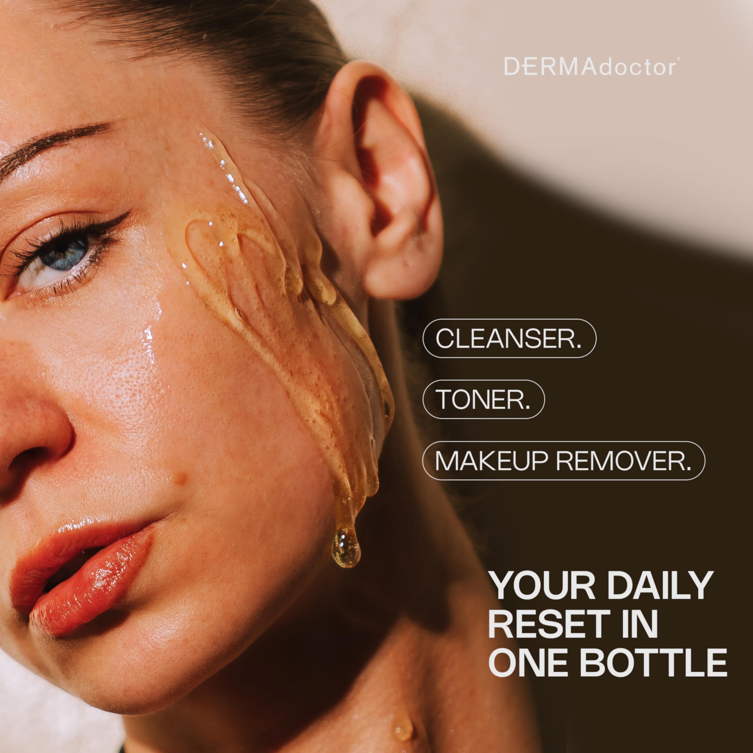 DERMAdoctor Vitamin C Face Wash foaming lather gently cleanses skin and removes sunscreen