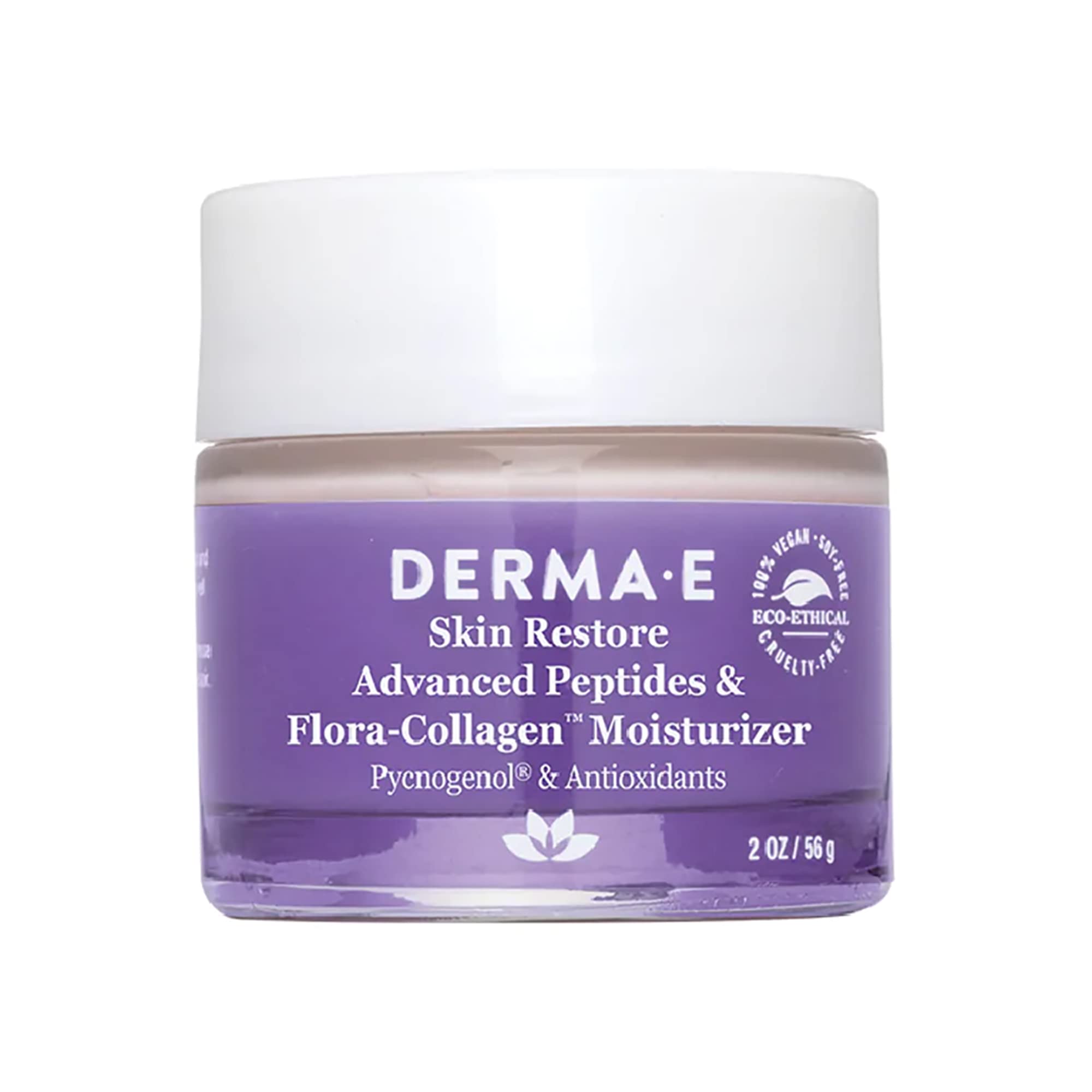 Derma E Advanced Peptides and Collagen Moisturizer ingredients panel highlights Green Tea antioxidants