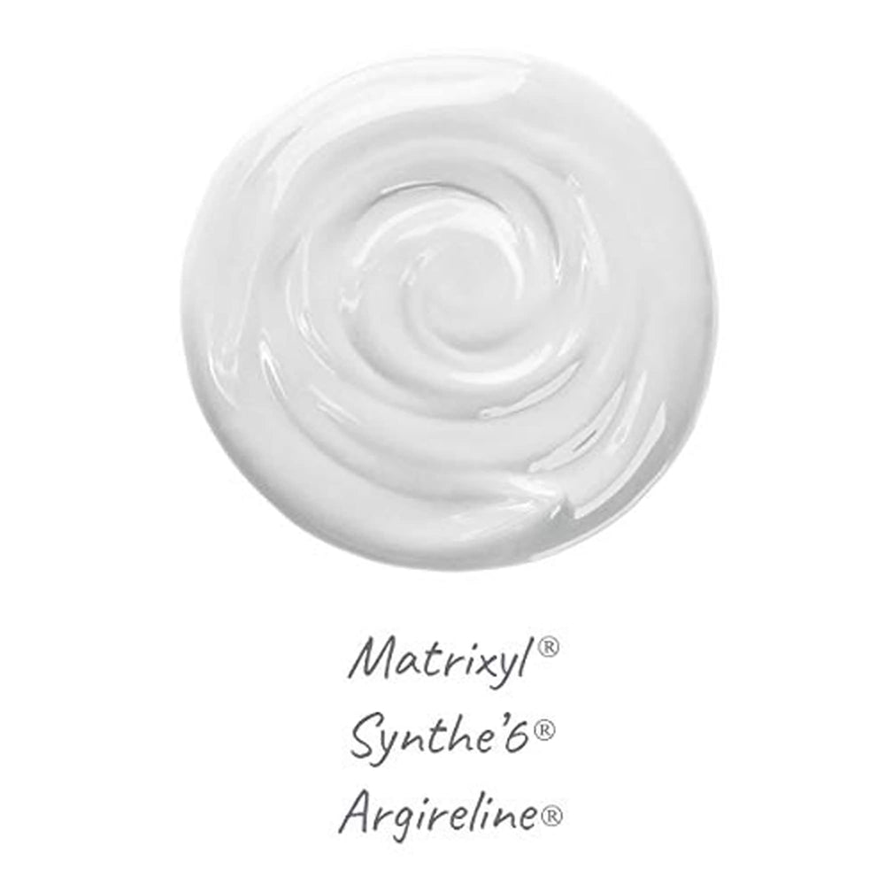 Derma E Advanced Peptides and Collagen Moisturizer texture swatch reveals creamy, deeply hydrating cream