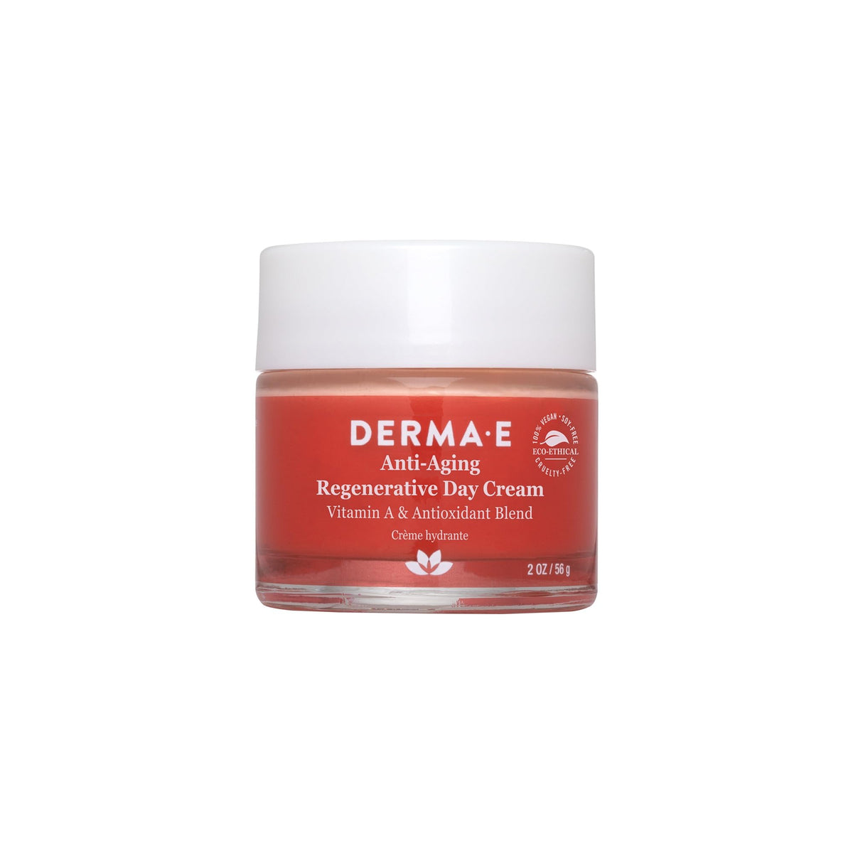 Derma E anti-aging day cream jar closeup highlighting rich texture for daily hydration