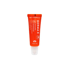 Derma E Anti-Wrinkle Eye Treatment application around the eyes for smooth, hydrated skin.