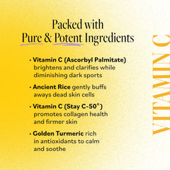 Derma E cleansing paste glow suggests brightening and clarified skin.