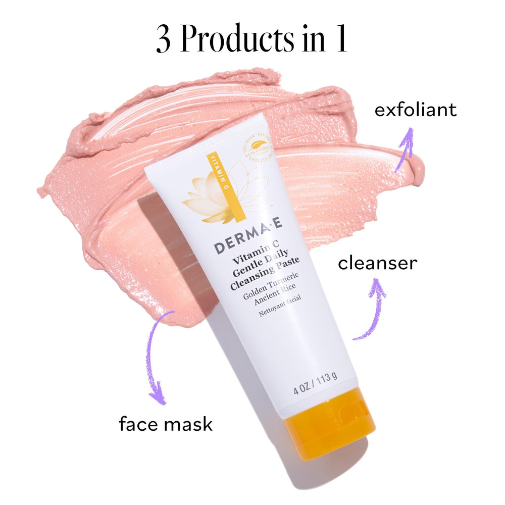 Derma E cruelty-free vegan packaging communicates ethical beauty.