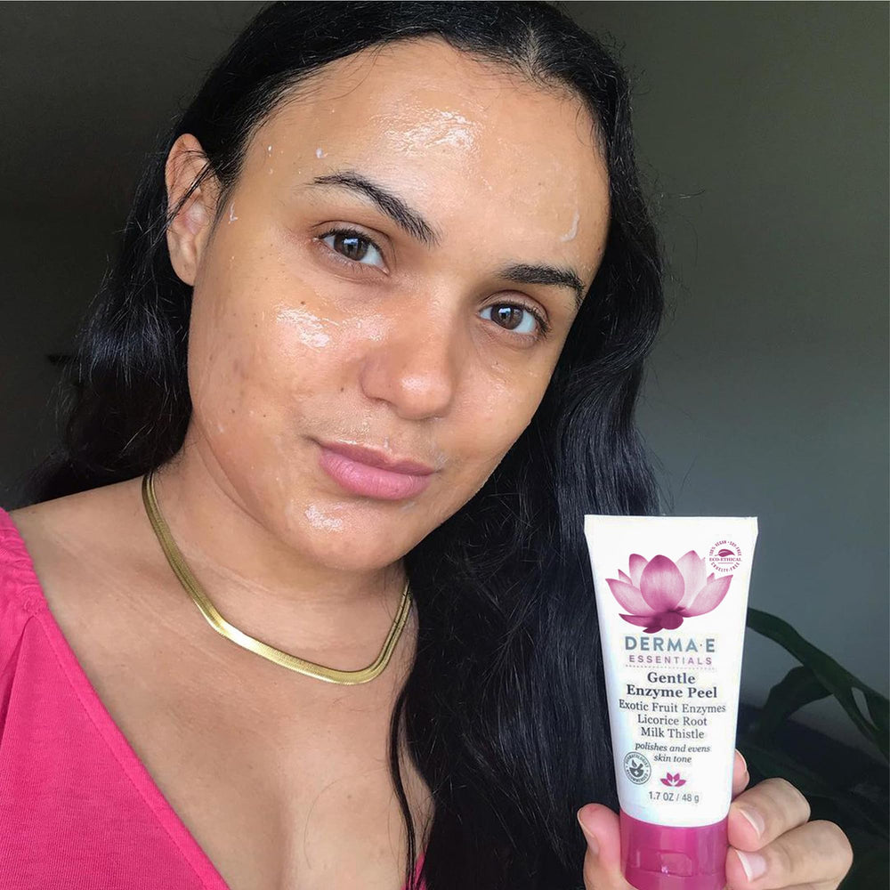 DERMA E packaging emphasizes vegan and cruelty-free skincare