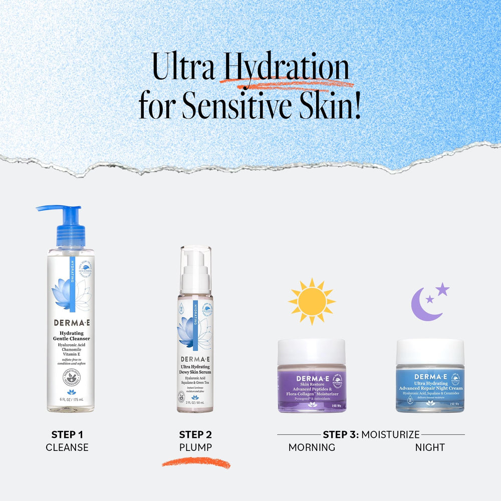 DERMA E Green Tea formula with antioxidant benefits for refreshed skin
