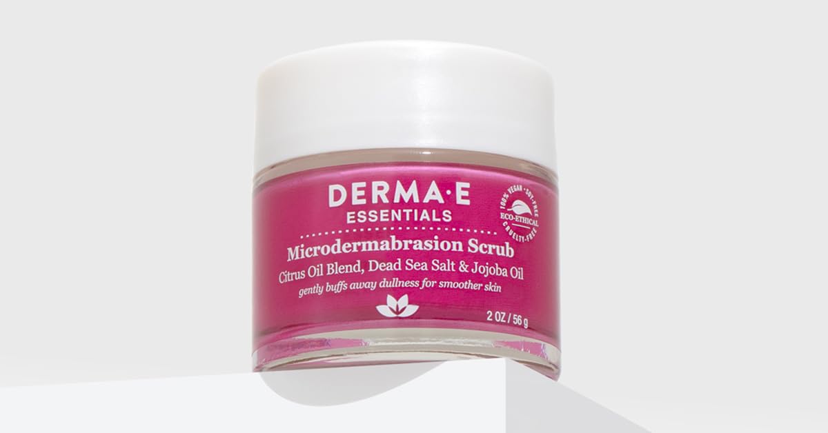 Derma E after-use glow on skin following gentle rinse