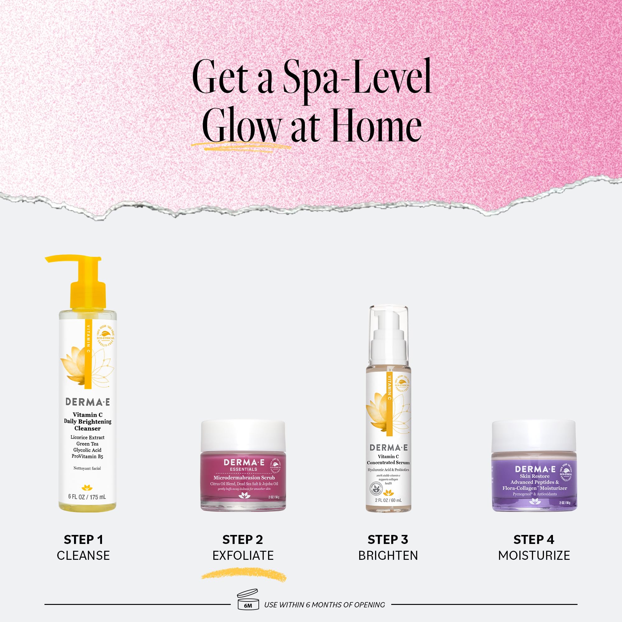 Derma E kaolin clay swirl demonstrates oil absorption and purification
