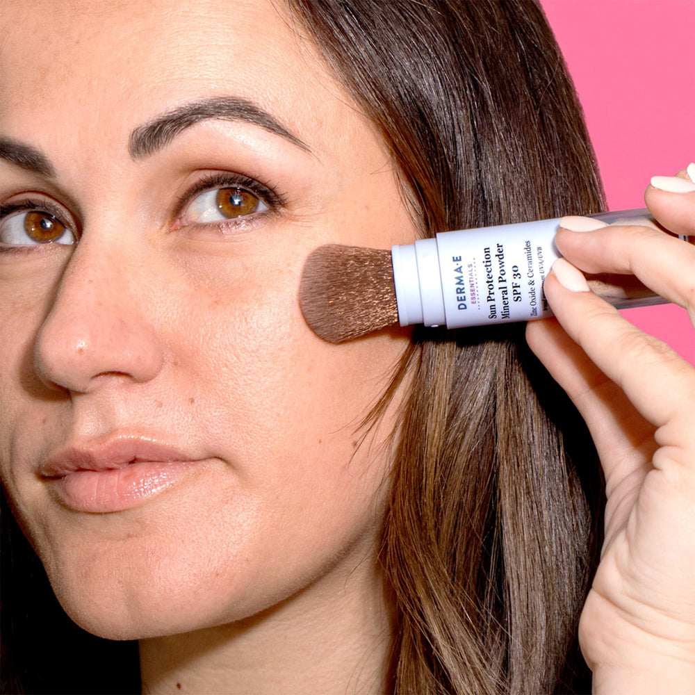 Derma E ceramides moisturizing feature demonstrated for skin barrier support.