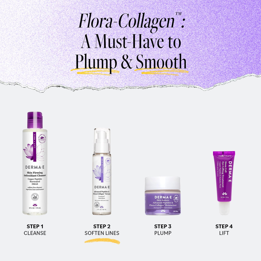 DERMA E plant-based collagen ingredients spotlight natural vegan formulation for youthful-looking skin