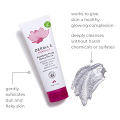 Derma E Purifying Daily Detox Scrub close-up of apricot seed powder for gentle exfoliation.