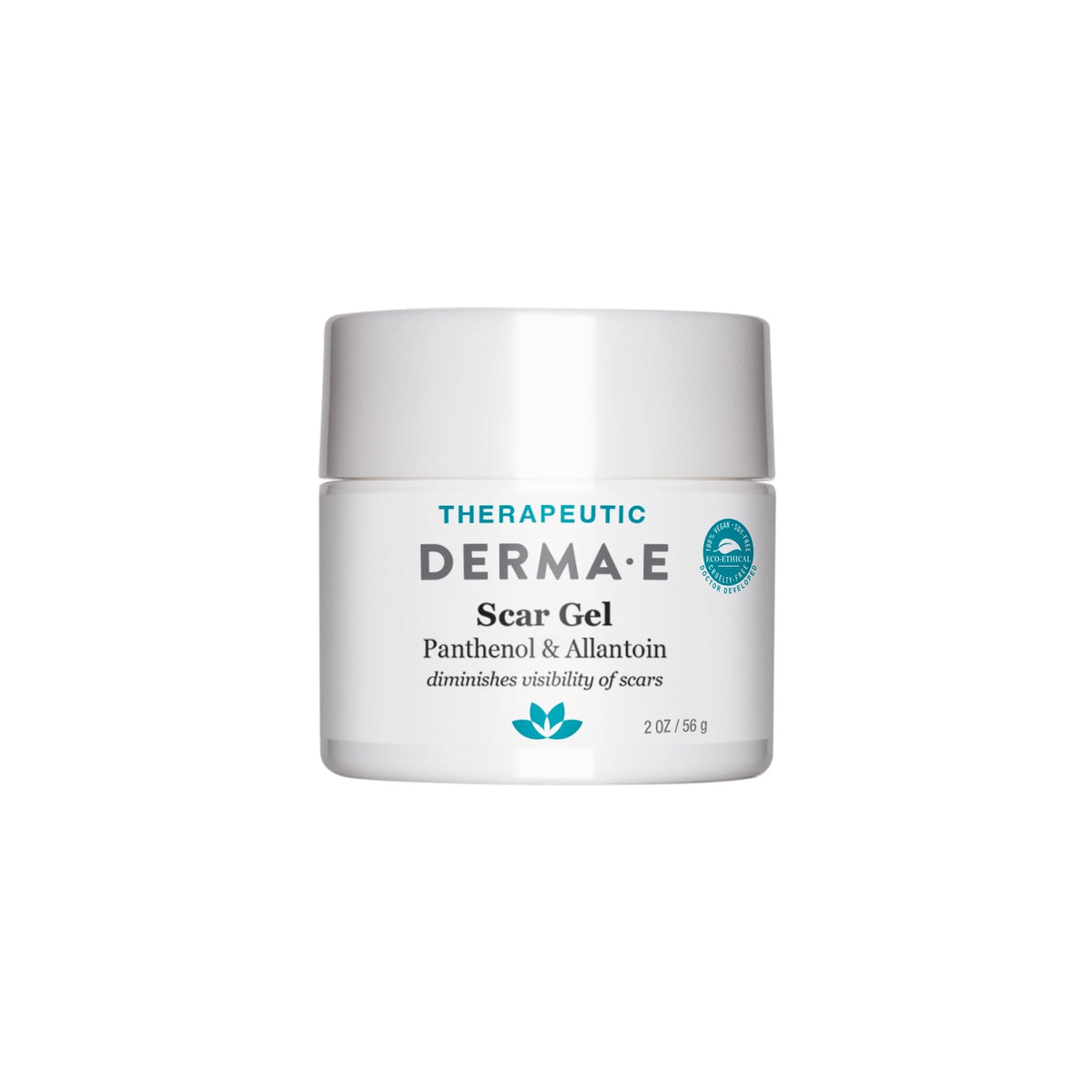 Derma E Scar Gel on face showing smoother texture