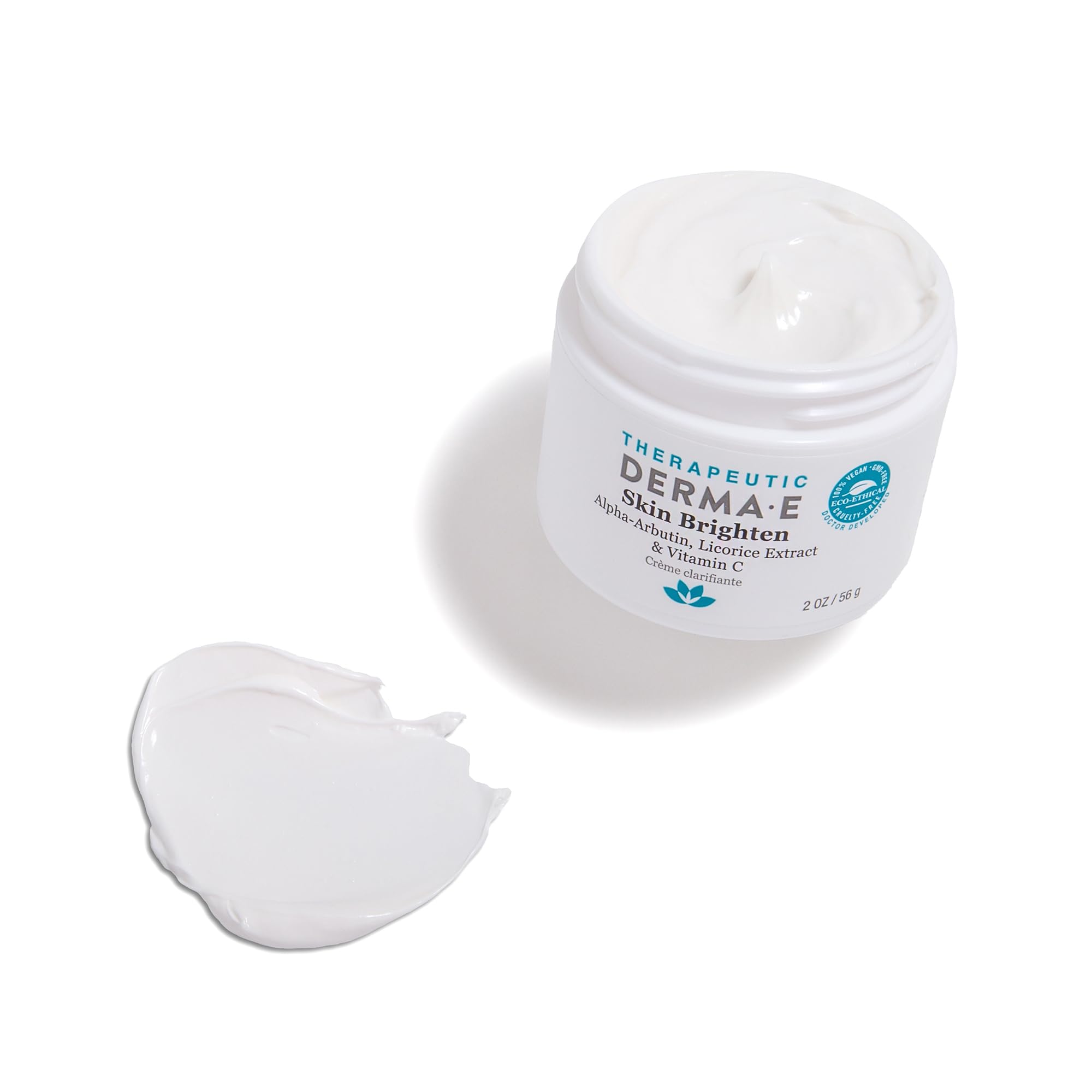 Derma E Skin Brightening Cream alpha-arbutin promotes skin-brightening and even tone.