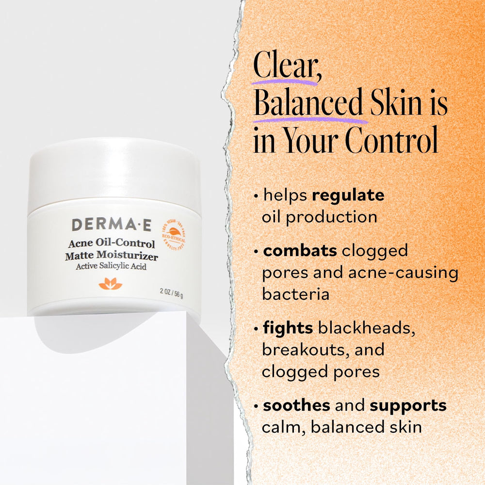 DERMA E Tea Tree Oil scene signals blemish support and soothing calm.