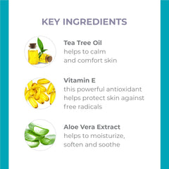 Derma E Tea Tree Relief Cream dispensing pump highlights easy daily use.