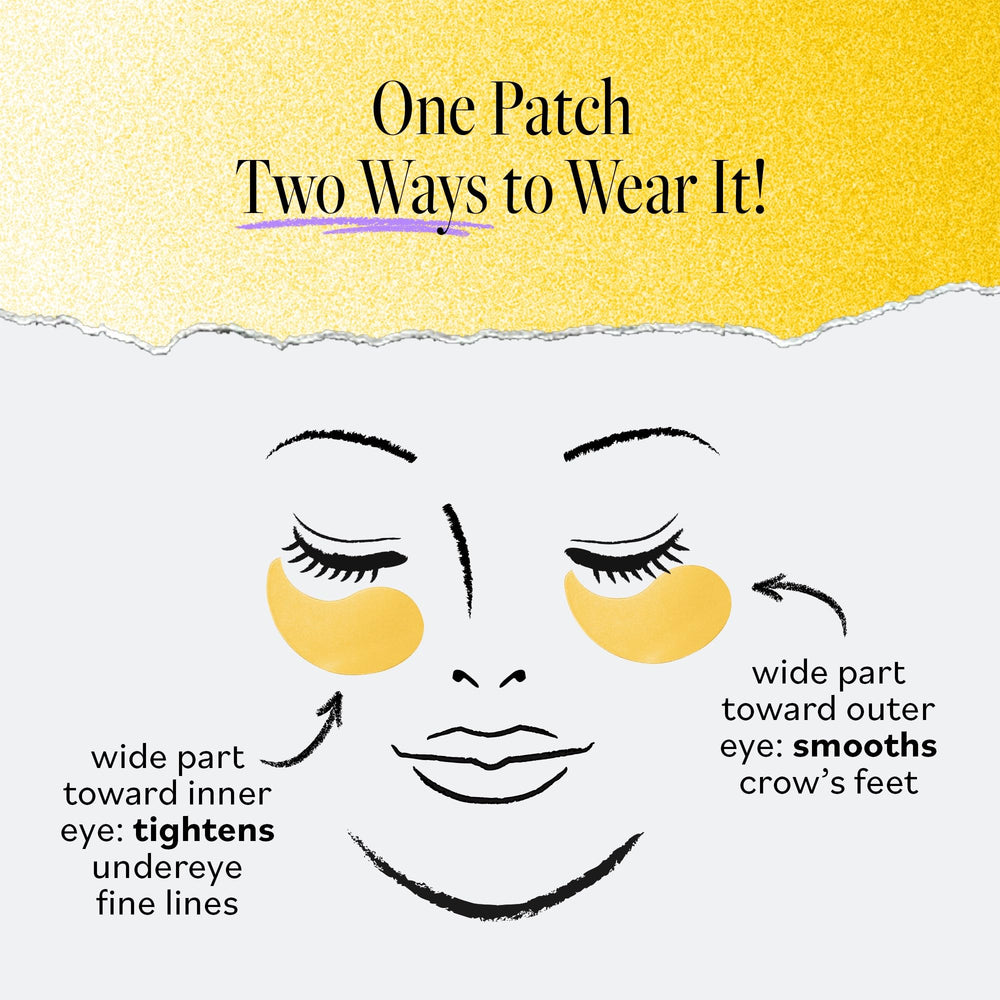 Derma E Vitamin C Bright Eyes patch visual suggests brightening benefits with daily use.