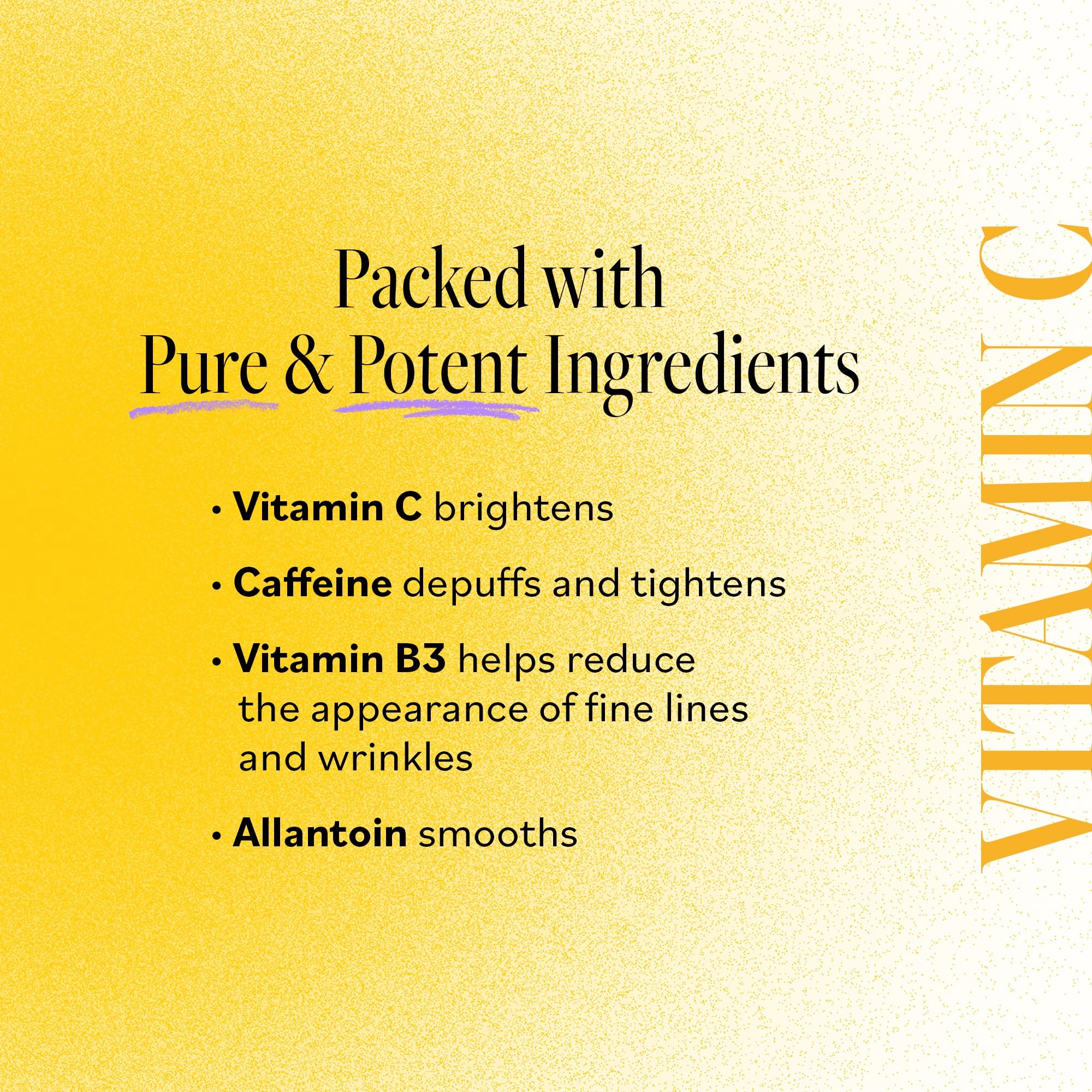 Derma E Bright Eyes patches applied for smoother, brighter under-eye area