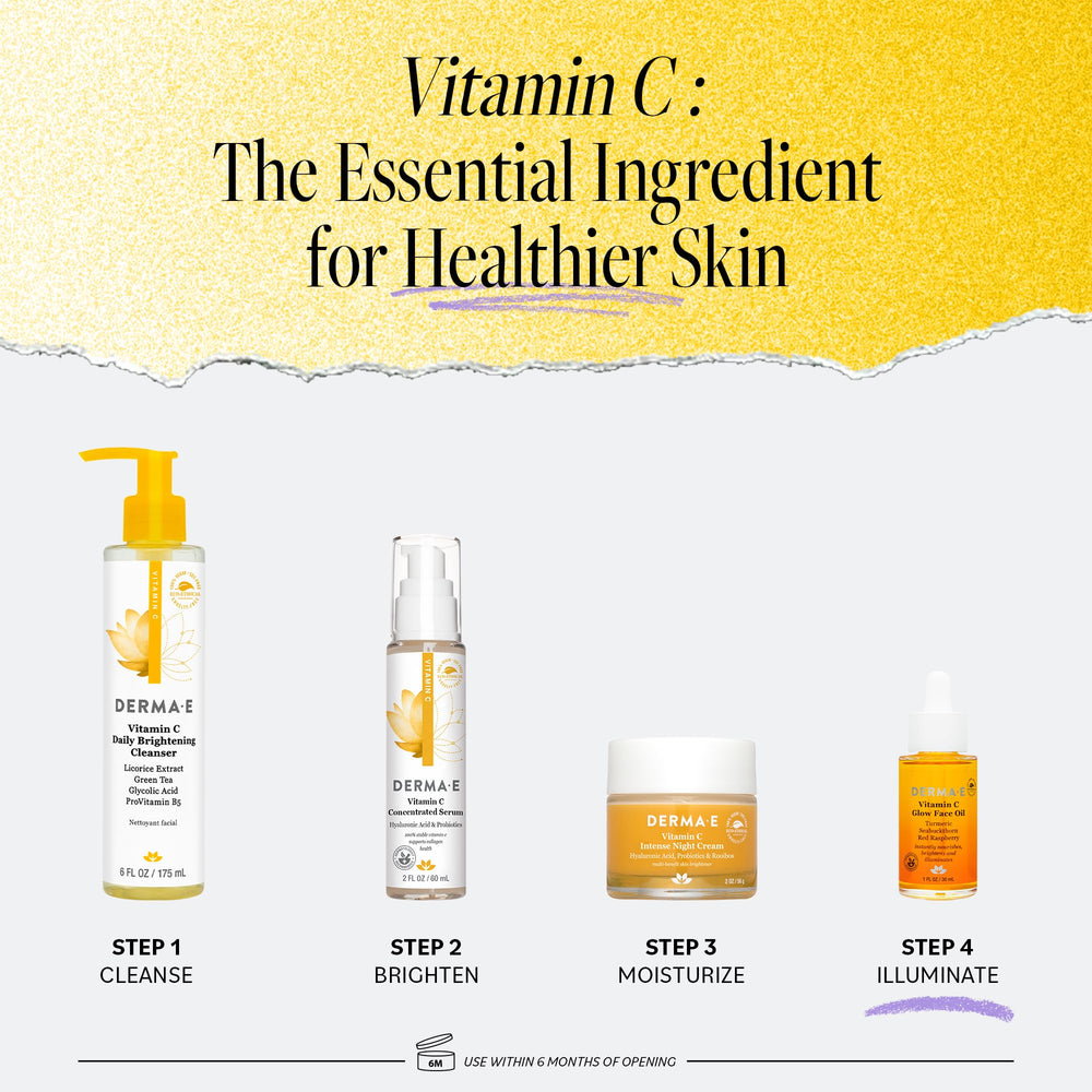 Red raspberry in Derma E Glow Face Oil hydrates and enhances glow