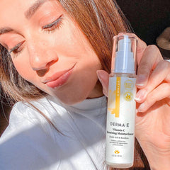 Derma E Vitamin C Renewing Moisturizer apply morning for refreshed skin before makeup.