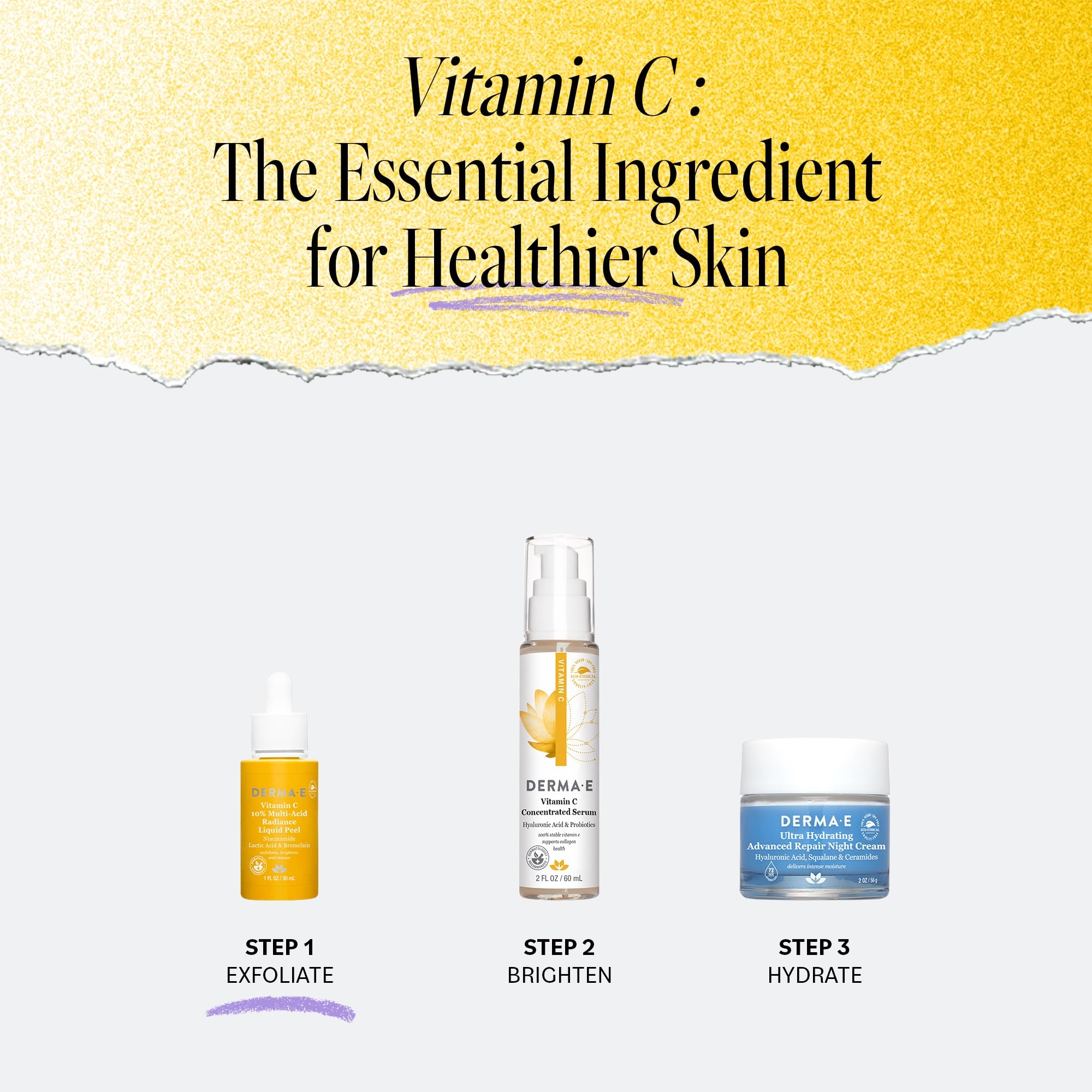 Derma E Vitamin C Renewing Moisturizer essential nutrient brightens skin and supports even tone.