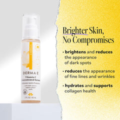 Derma E Vitamin C Serum pump dispense demonstrates easy daily use for hydration.
