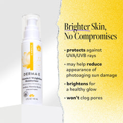 Derma E Vitamin C Weightless Moisturizer SPF45 texture swatch reveals a light, non-greasy finish