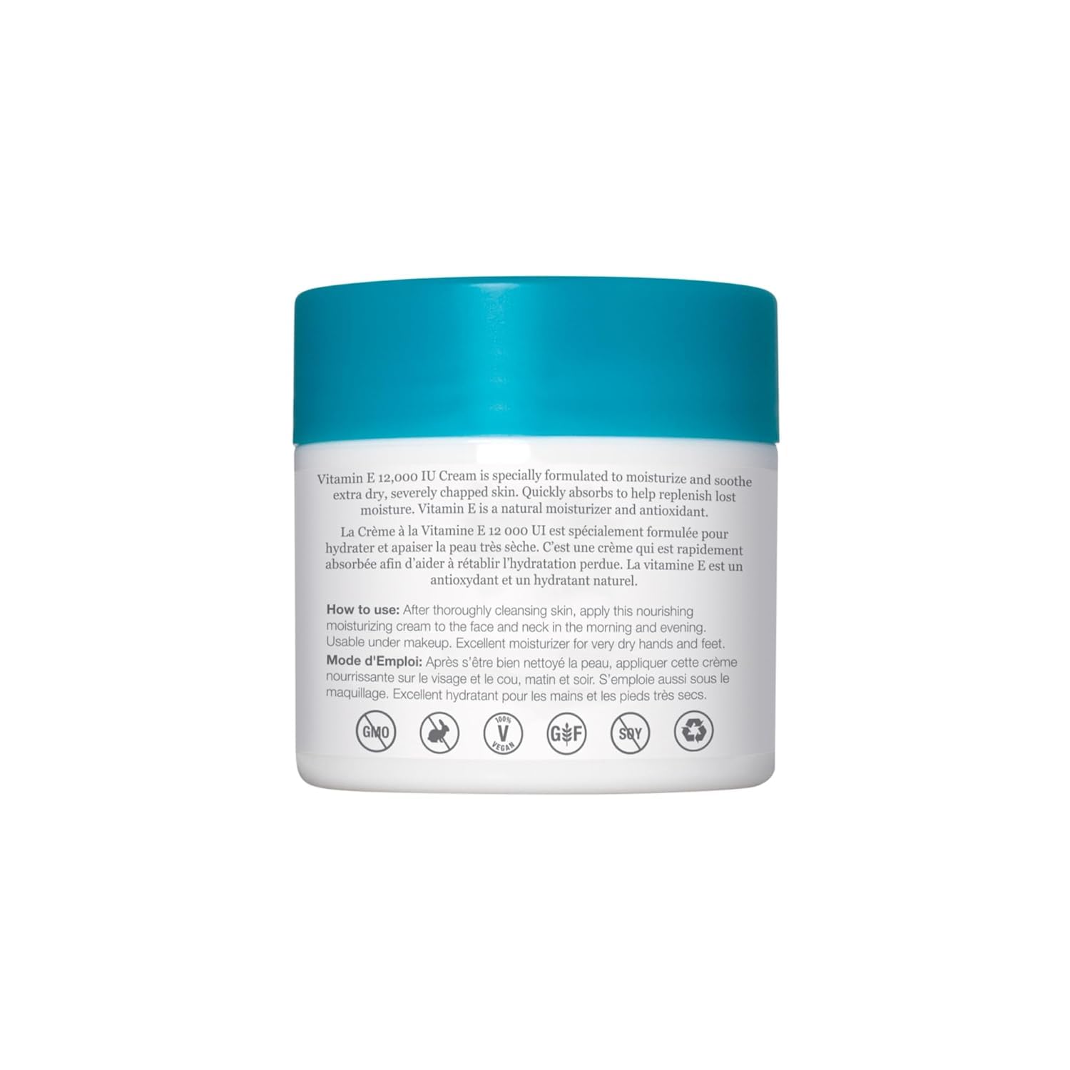 Derma E Vitamin E cream displayed with natural beauty themes.