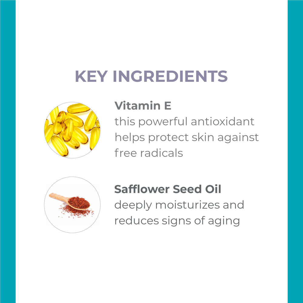 Derma E Vitamin E Skin Oil droplet on hand demonstrates quick-absorbing hydration