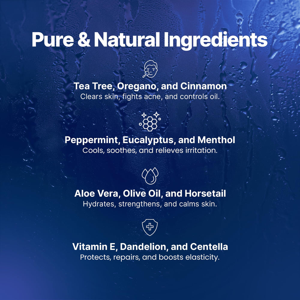 Derma-Nu hydrating formula with Aloe and Rose Hip Seed Oil nourishes skin.