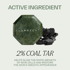 Dermabon coal tar soap bar lather foams for cleansing and hydration