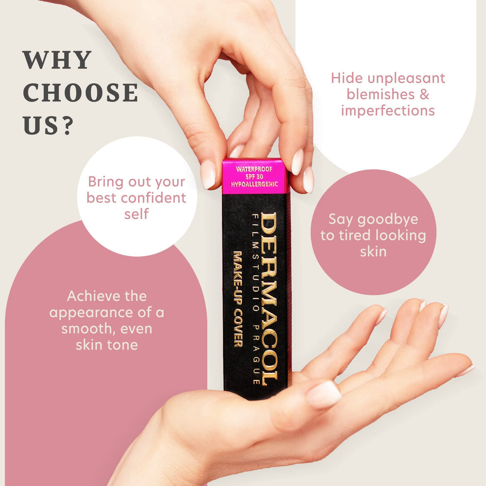 Dermacol foundation 207 swatches demonstrate range for warm to neutral tones.